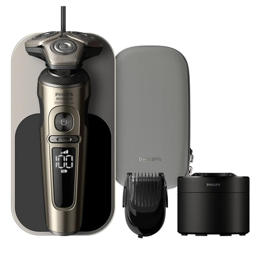 Philips Norelco Prestige Shaver with Qi Charging and Quick Cleaning Pod - Retail $299