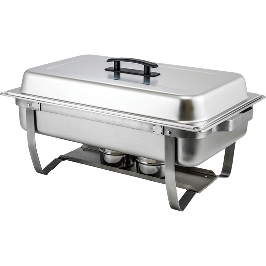 Winco 8 Quart Chafer with Folding Frame, Stainless Steel - Retail $38