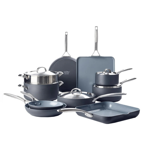 GreenPan Paris Pro 14-piece Non-Stick Cookware Set- Retail $299