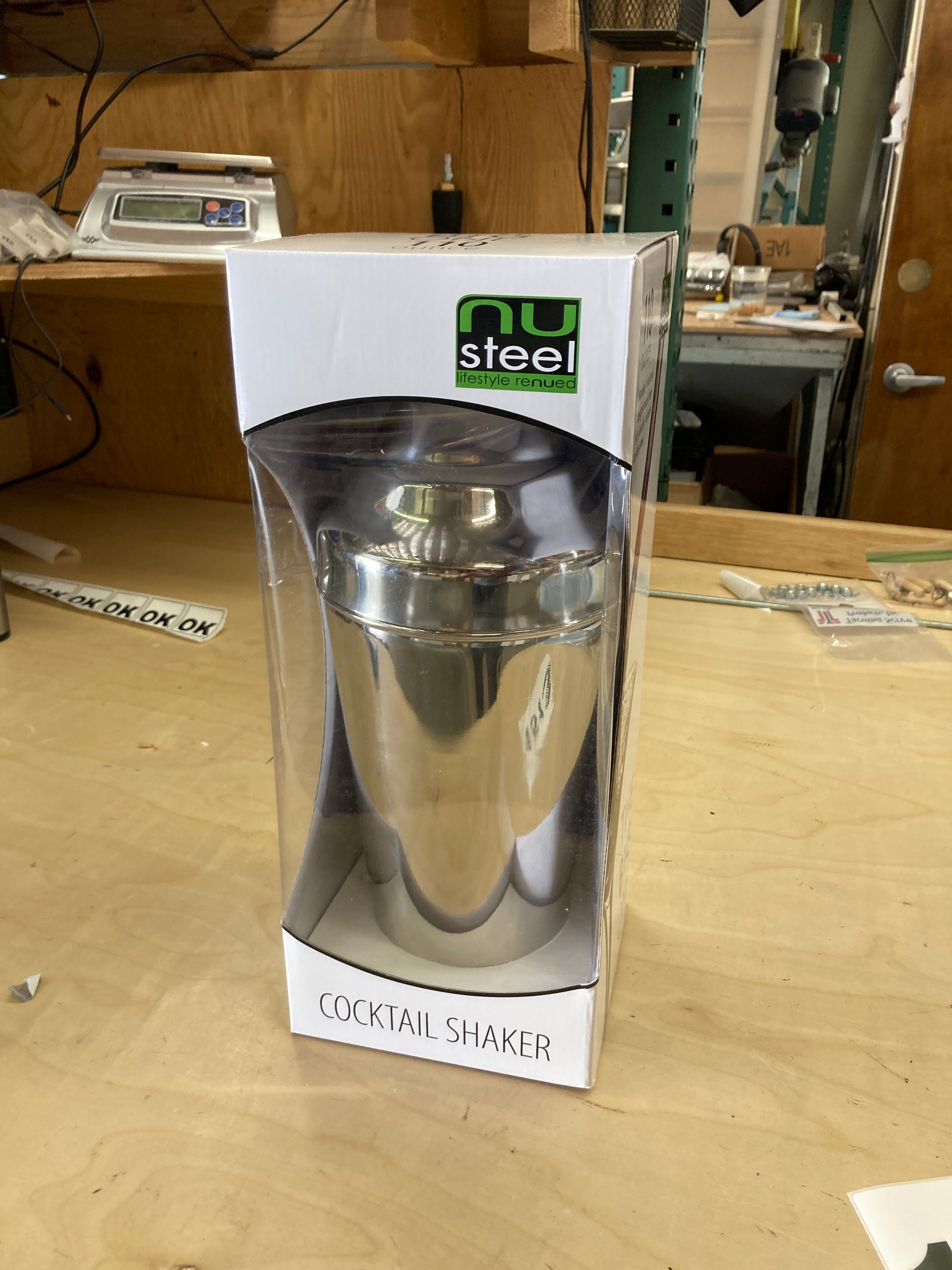 nu steel Stainless Steel Big One Cocktail Shaker, 110 oz, Shiny Default Title
