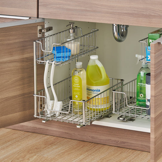 TRINITY Wire Undersink Organizer with Slide - Retail $34