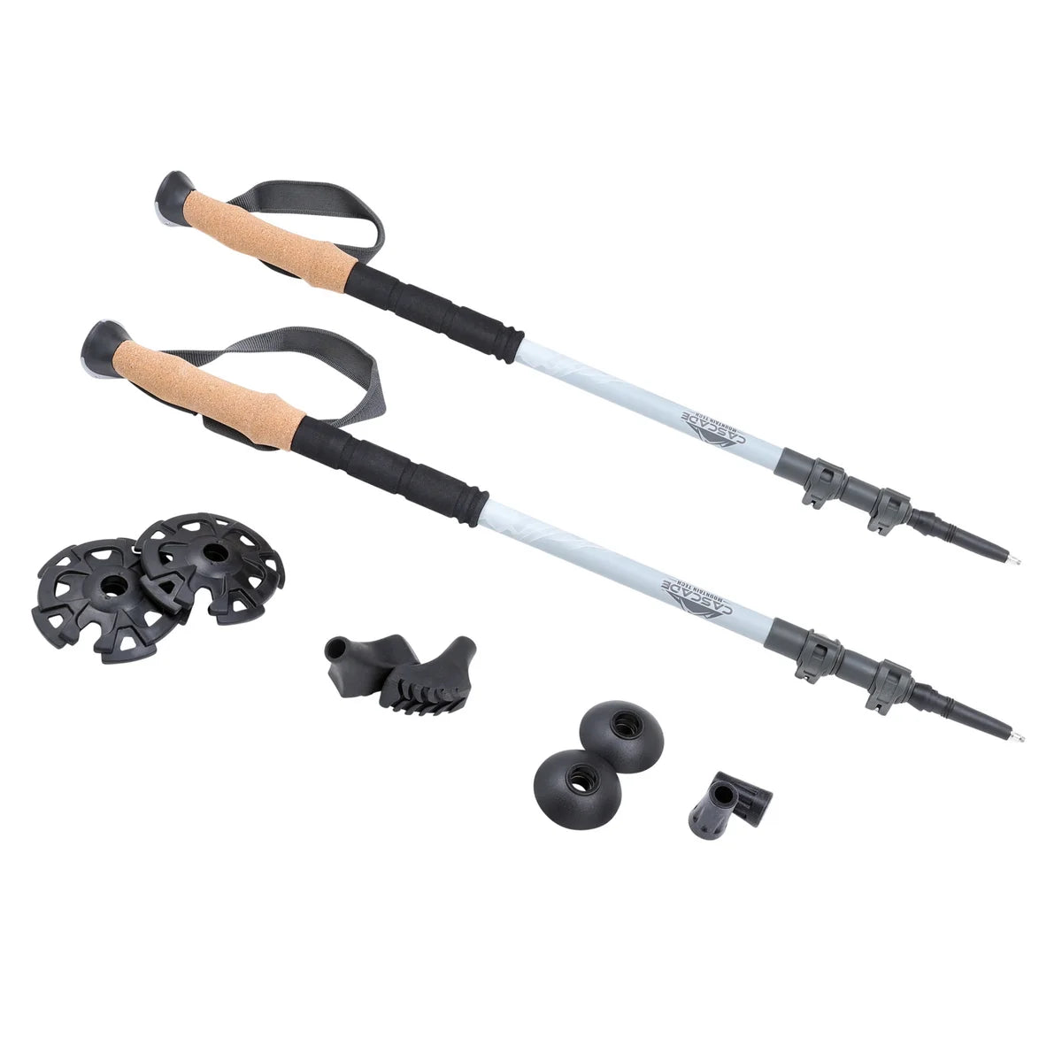 NEW - Cascade Carbon Fiber Quick Lock Trekking Poles Set - Retail $39