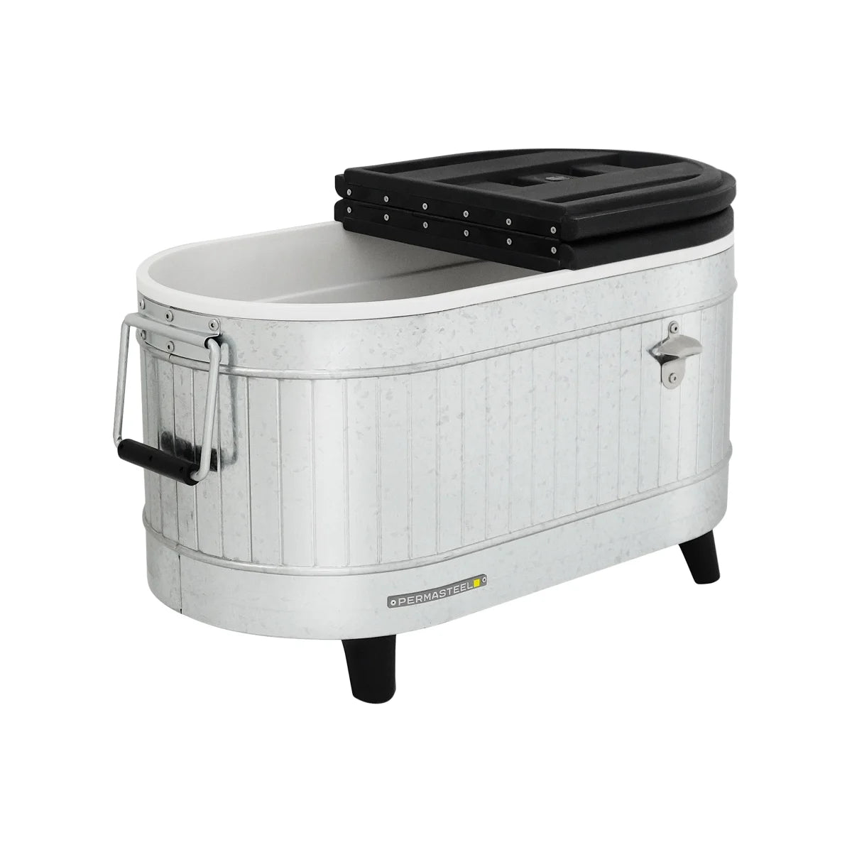 Permasteel 80 Quart Portable Cooler in Galvanized Steel - Retail $79