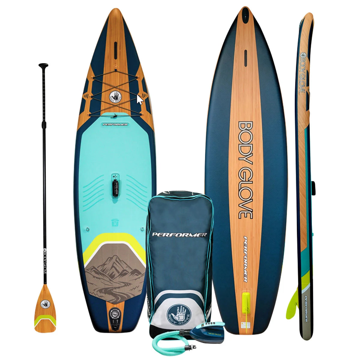 Body Glove Performer 11' Inflatable Stand Up Paddleboard Package - Retail $399