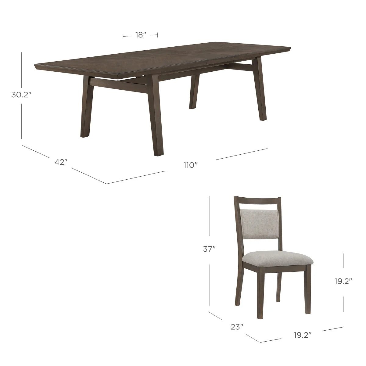 Thomasville Anacortes 9-Piece Dining Table Set - Retail $1550