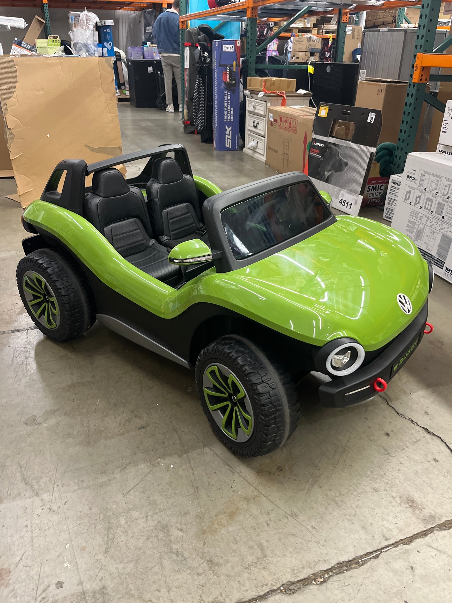 Costco Direct Volkswagen E-Buggy 12V Ride On Car Green - Retail $270