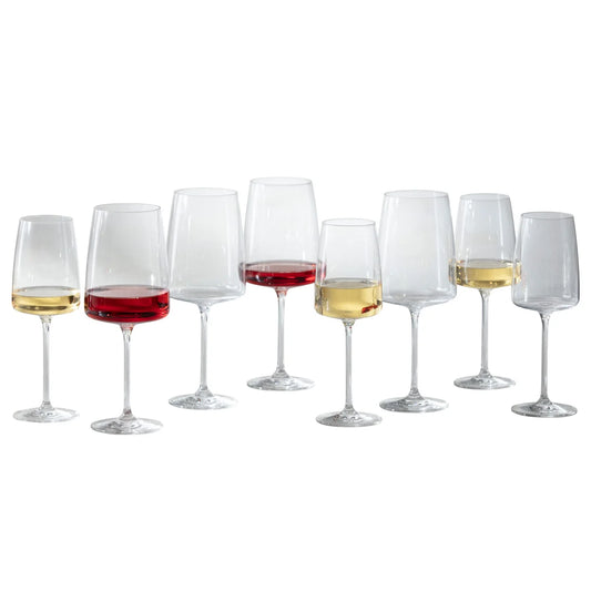 Zwiesel Sensa Red and White Wine Glasses, 8-pack - Retail $69