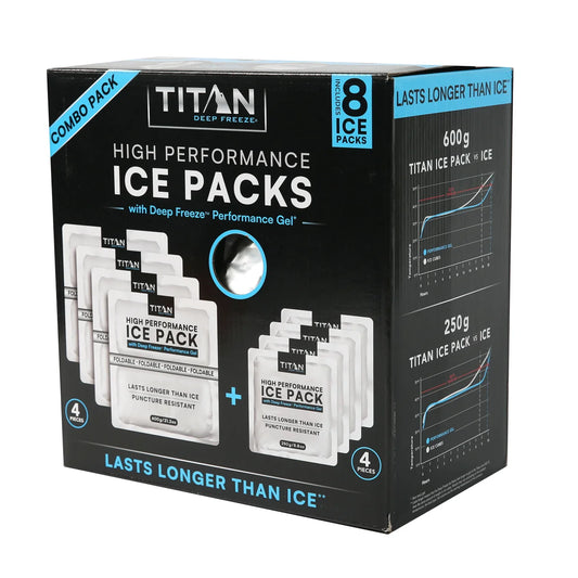 Titan High Performance Ice Pack Set, 8-pack - Retail $24