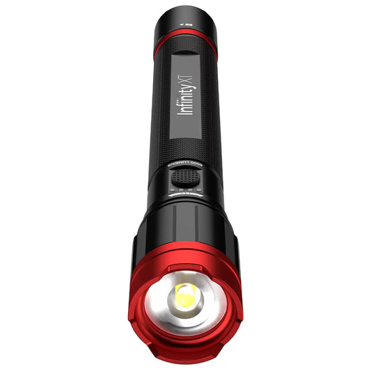 Infinity Focusing Flashlight 5000 Lumen Dual Power - Retail $29