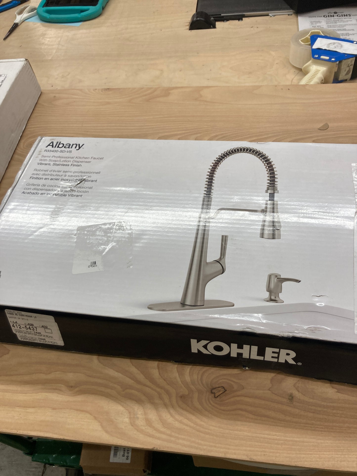Kohler Albany Semi-Pro Kitchen Faucet - Retail $259 Default Title