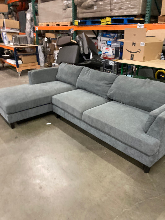 Costco - Ellery Fabric Sectional with Ottoman - Retail $799 Default Title