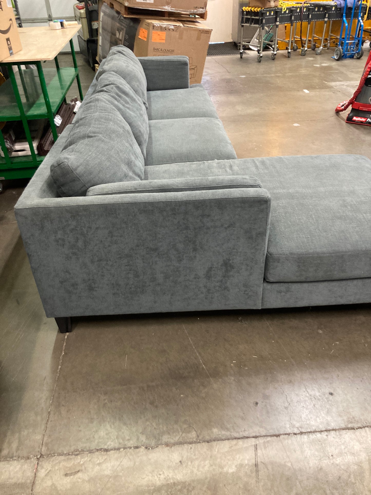 Costco - Ellery Fabric Sectional with Ottoman - Retail $799 Default Title