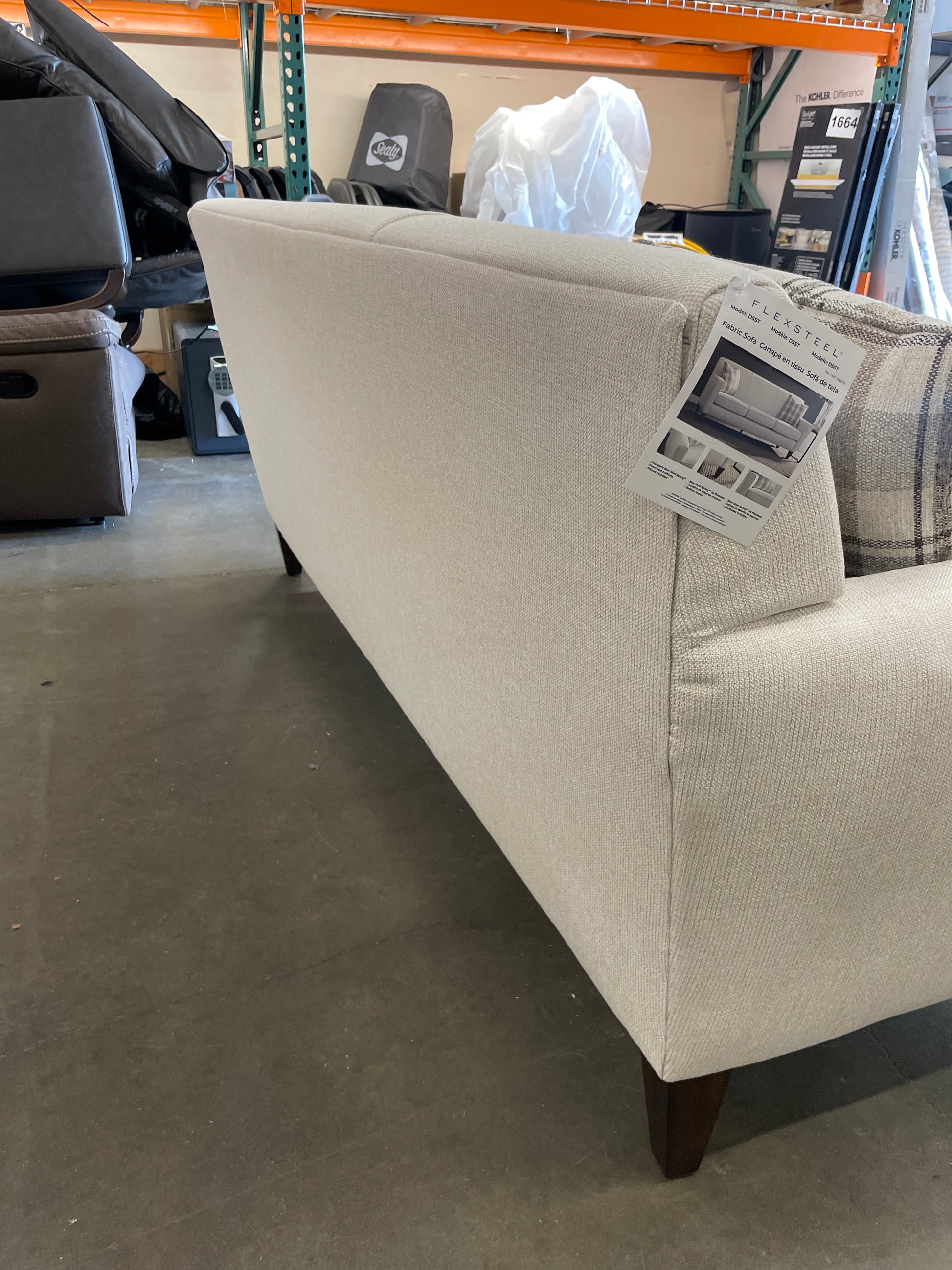 NEW - Costco - Flexsteel Abbey Fabric Sofa - Retail $1249 Default Title