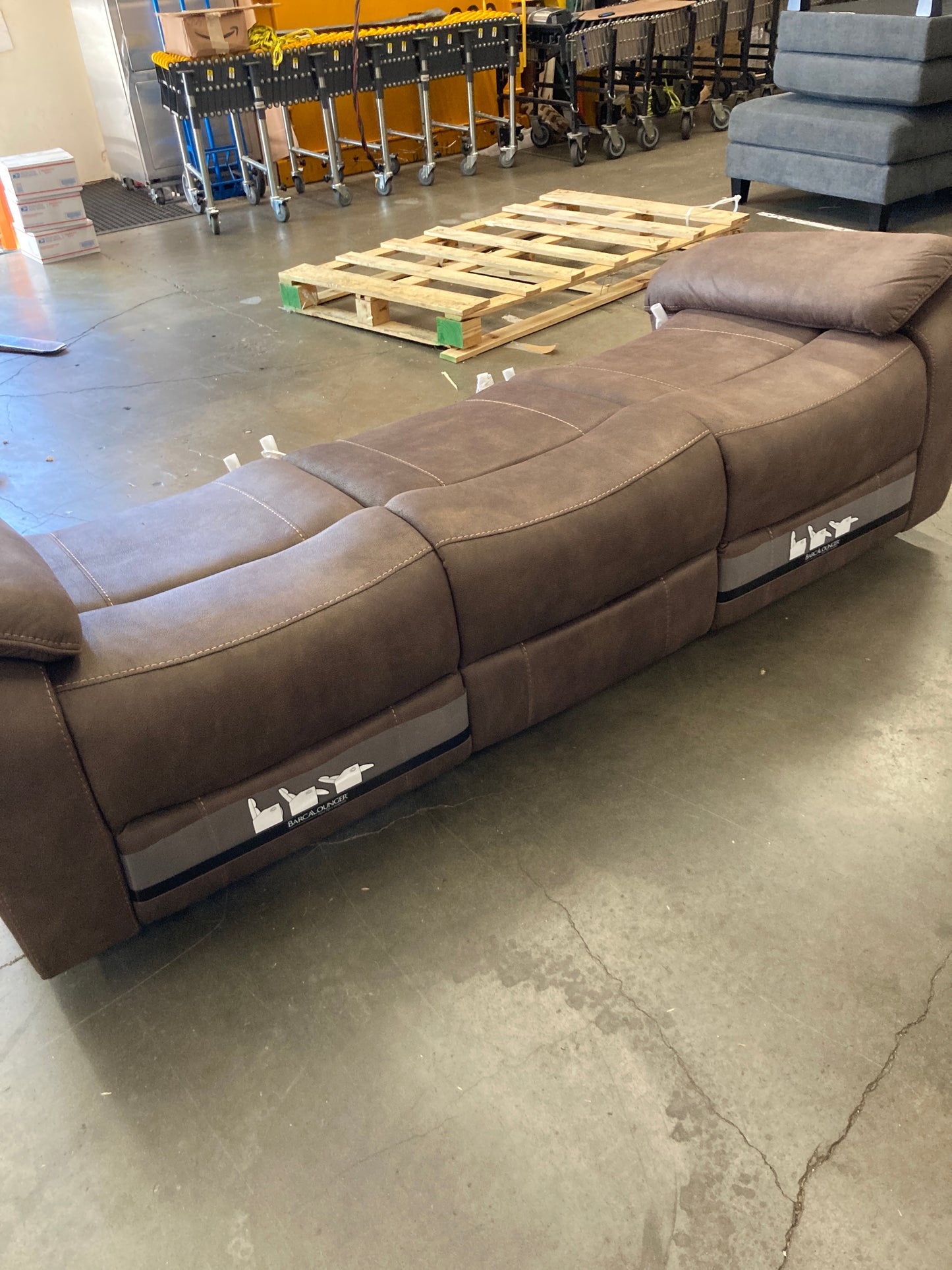 NEW - Costco - Barcalounger Henley Fabric Manual Reclining Sofa - Retail $1199 Default Title
