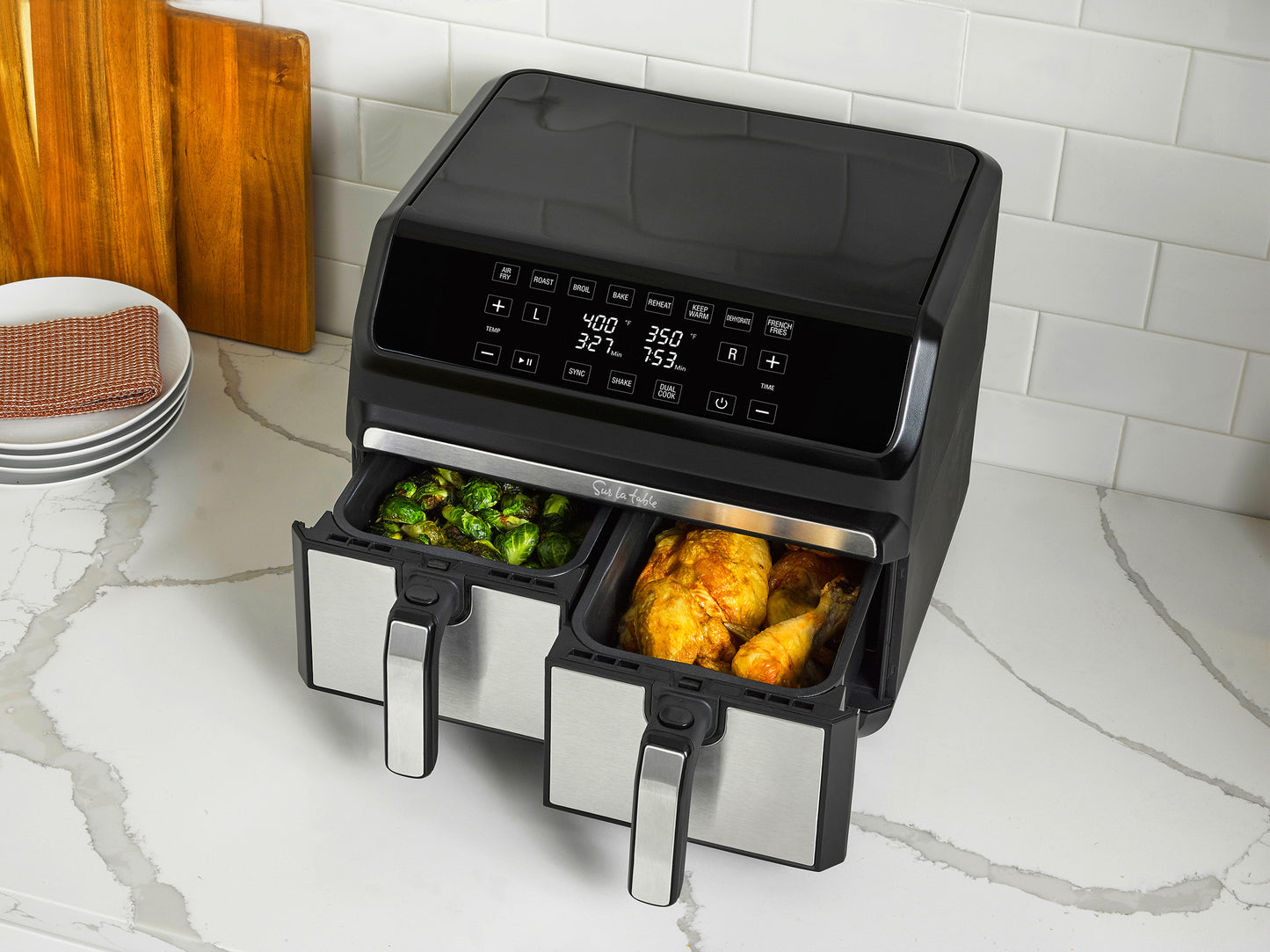 NEW - Sur La Table Dual Basket Air Fryer 8 QT - Retail $149