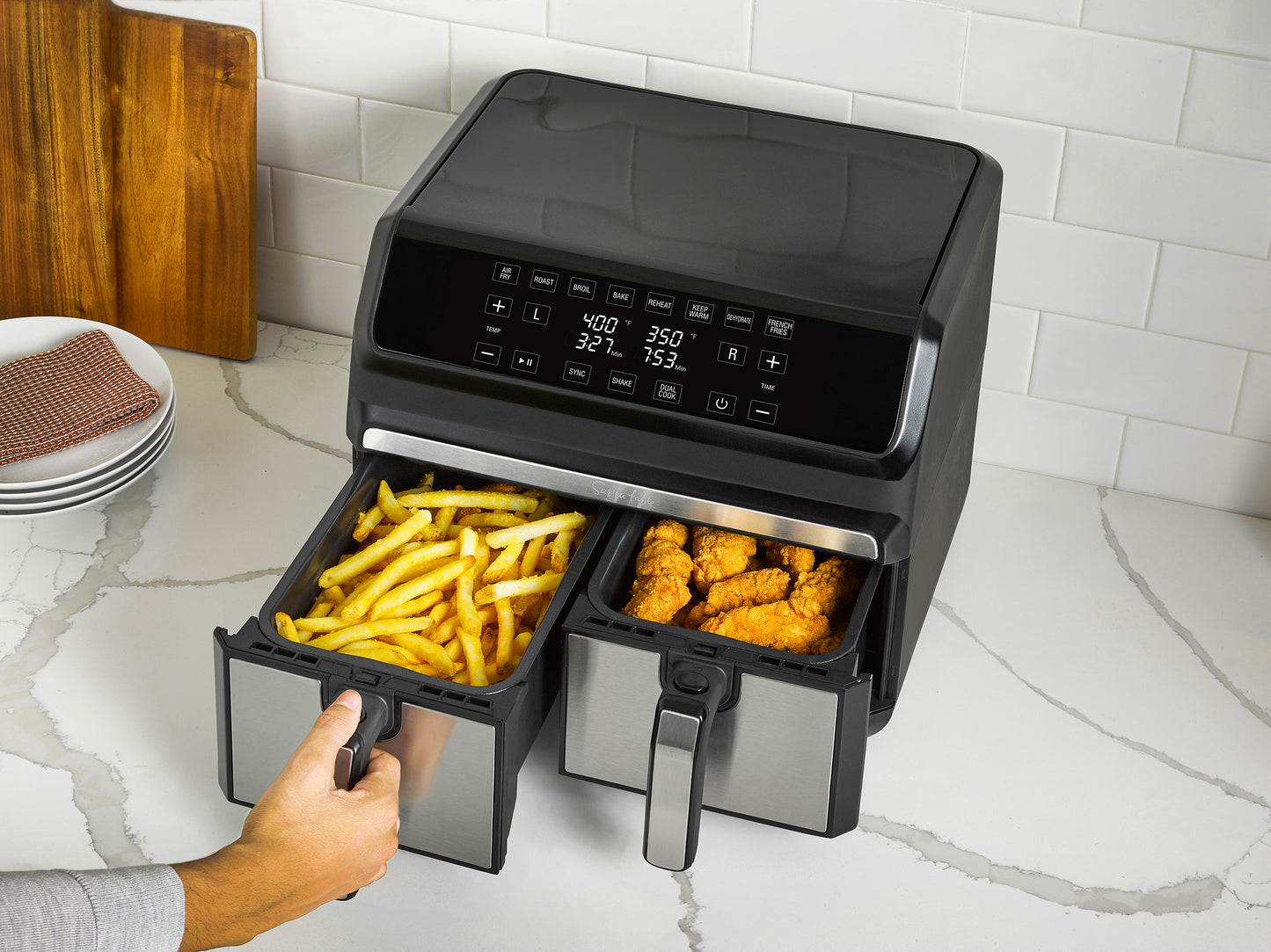 NEW - Sur La Table Dual Basket Air Fryer 8 QT - Retail $149