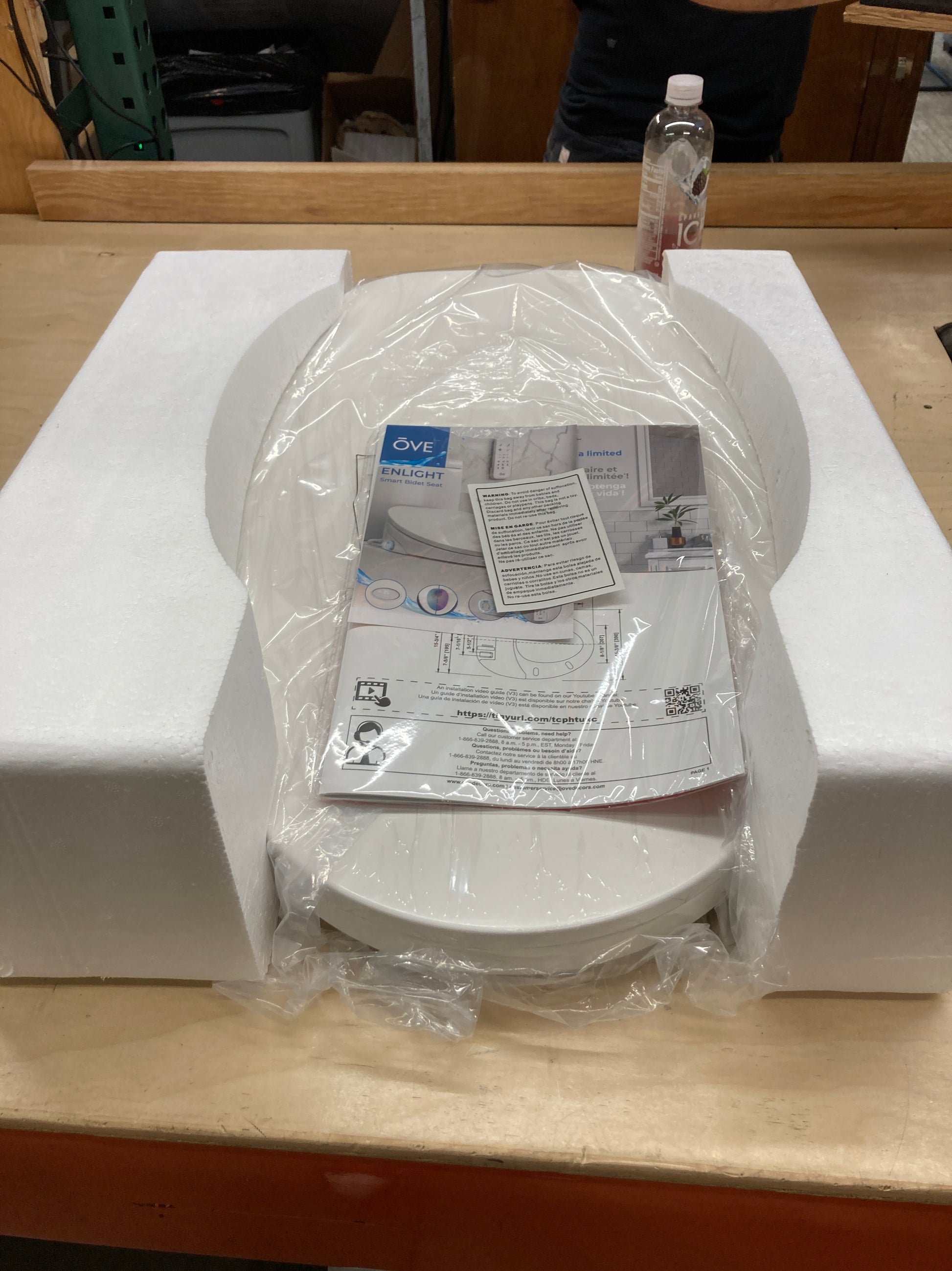 Costco - OVE Decors Enlight Elongated Smart Bidet Toilet Seat with Remote Control - Retail $399 Default Title