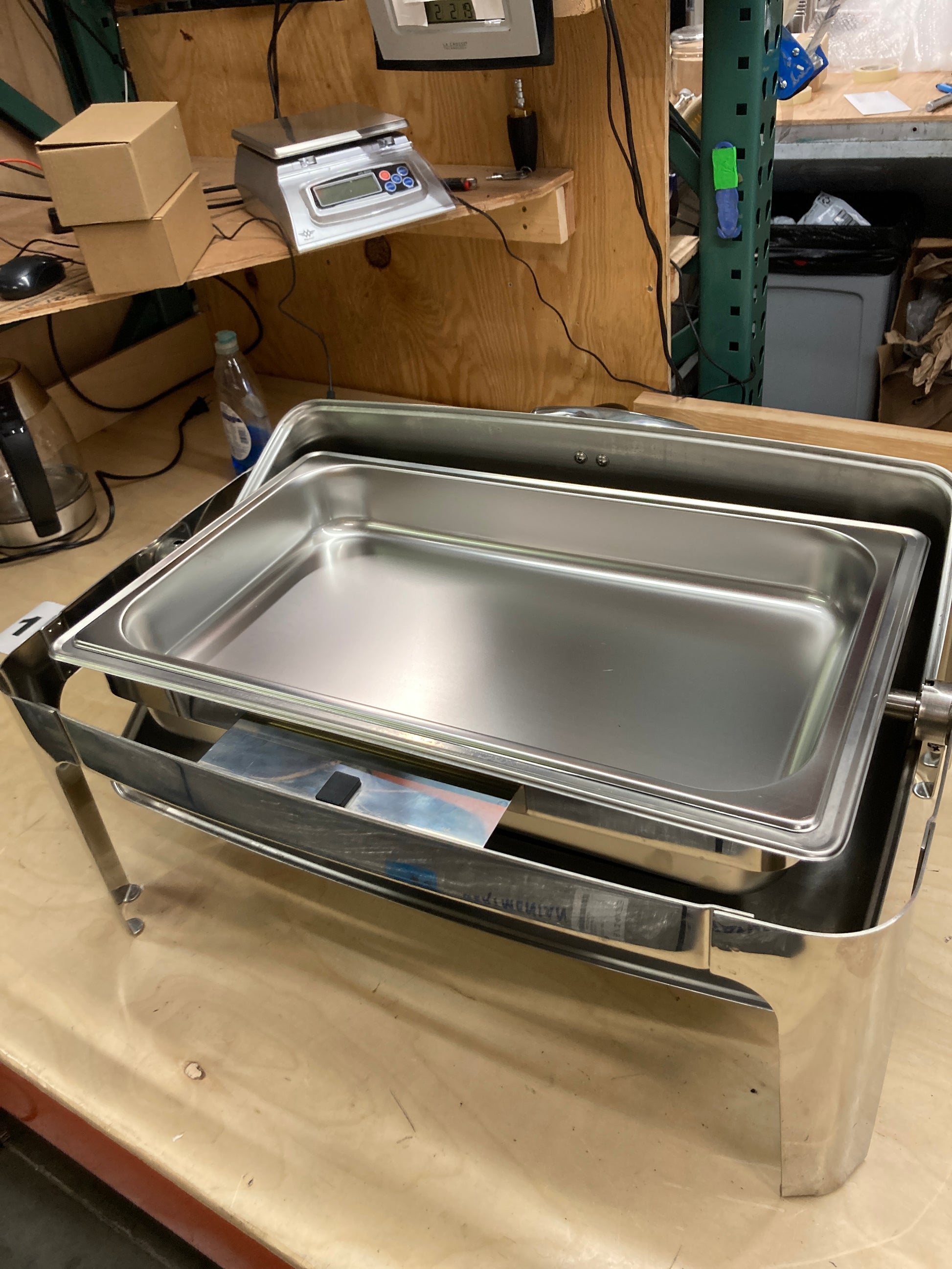 Costco - Winco Madison 8 Quart Full-Size Roll Top Chafer - Retail $109 Default Title