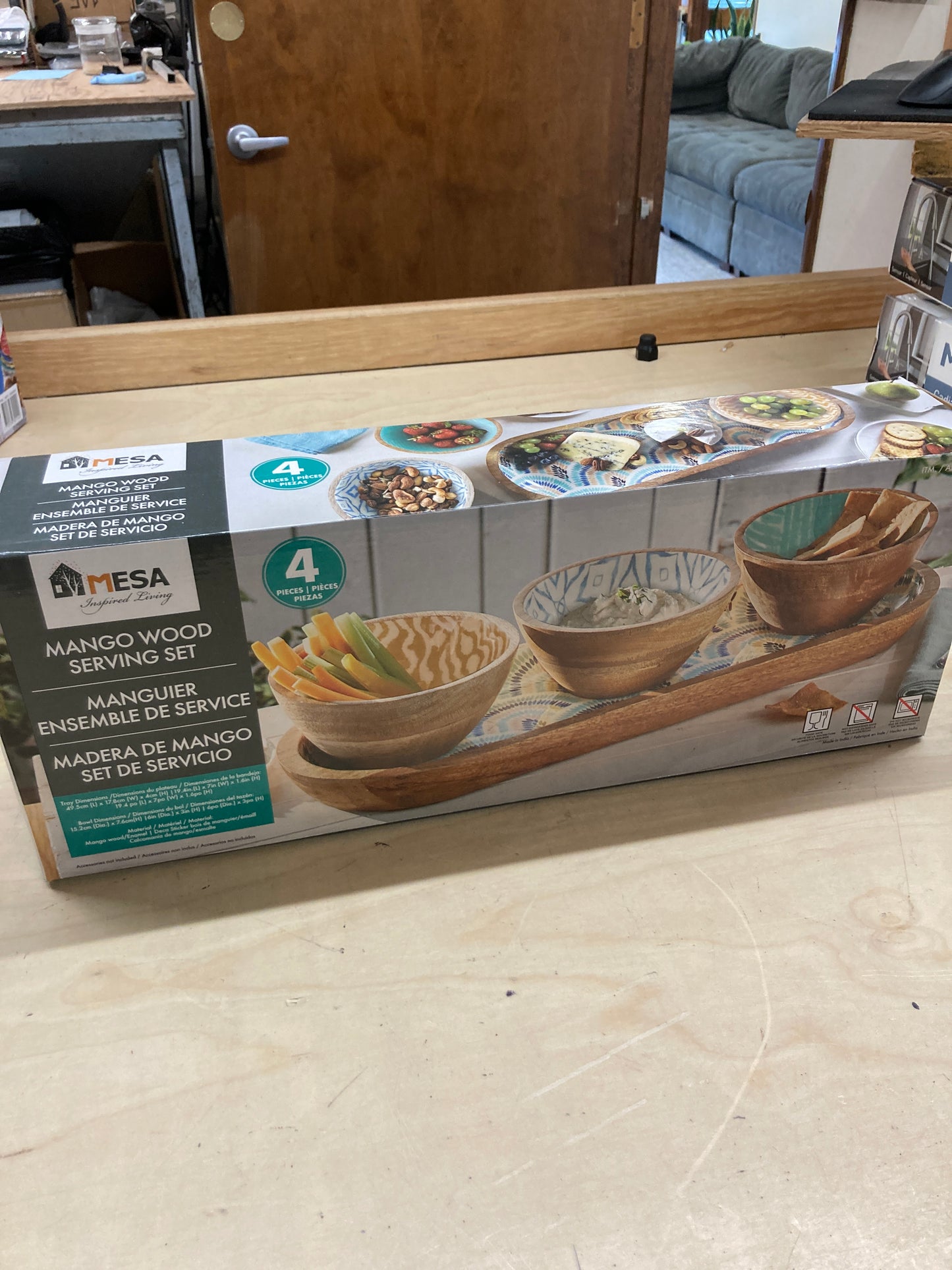 Costco - 4 Piece Bowls and Tray Set - Retail $24 Default Title