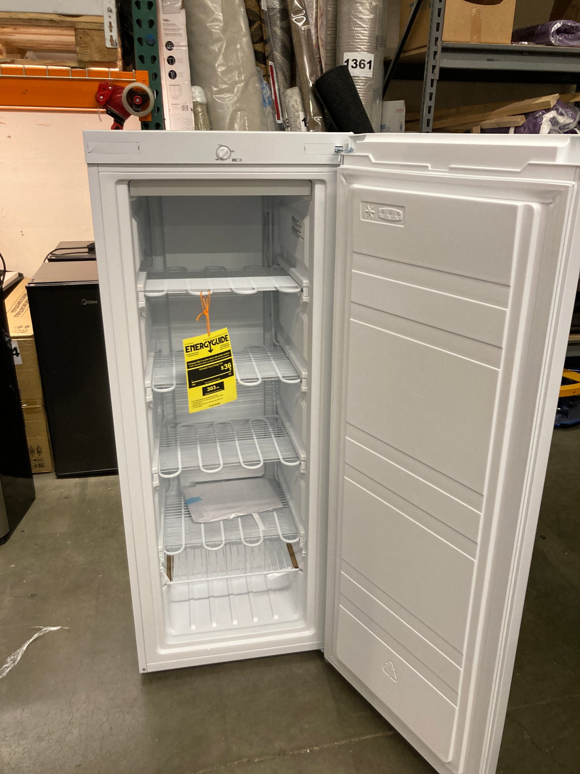 Midea MRU05M2AWW Upright Freezer, 5.3 Cu.ft - Retail $369 Default Title