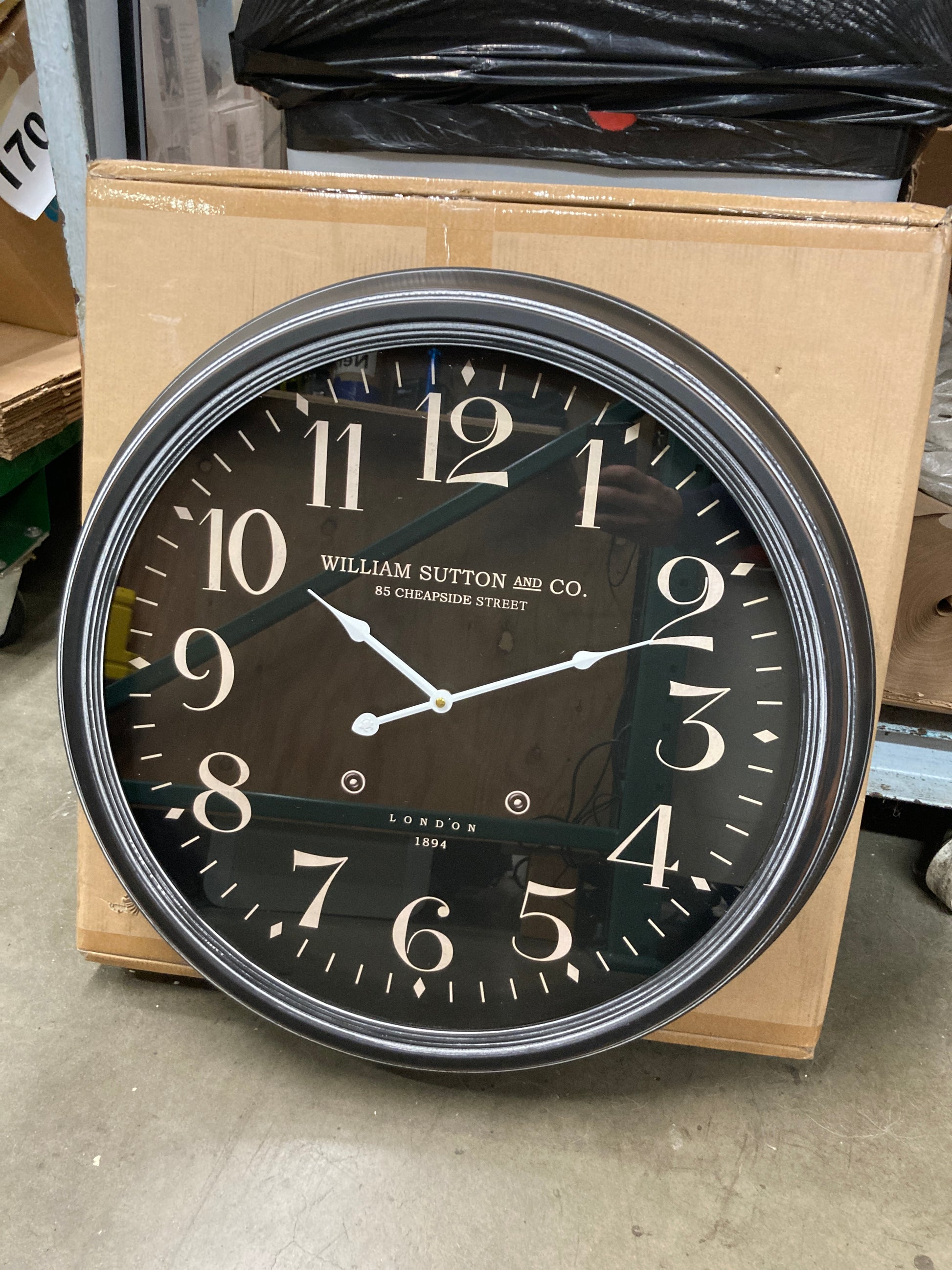 Yosemite Home Decor Circular Iron Wall Clock, Multicolor - Retail $62 Default Title
