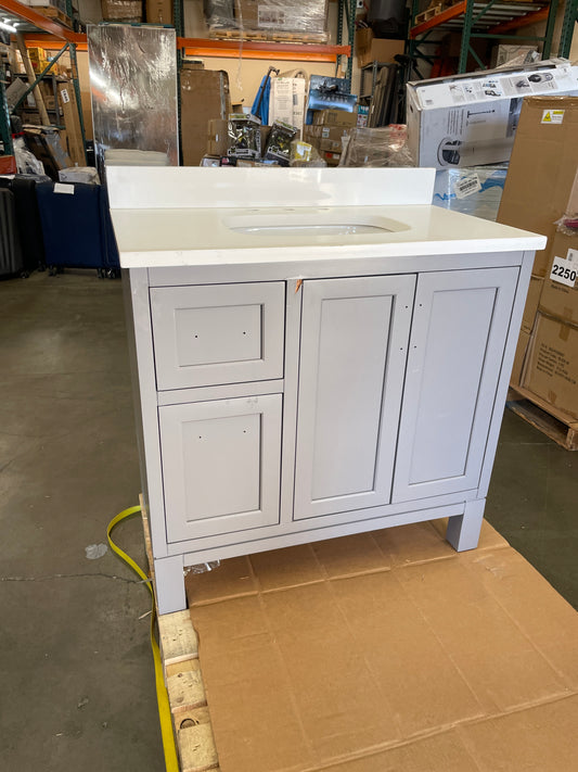 Costco - Kohler Tellin 36" Bath Vanity in Gray - Retail $699