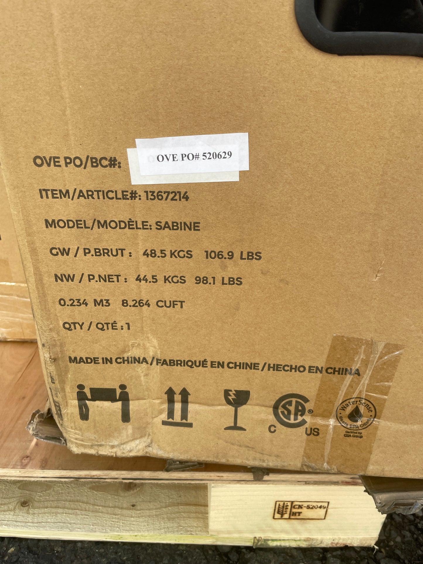 Costco - OVE Decors Sabine One Piece Toilet - Retail $449 Default Title