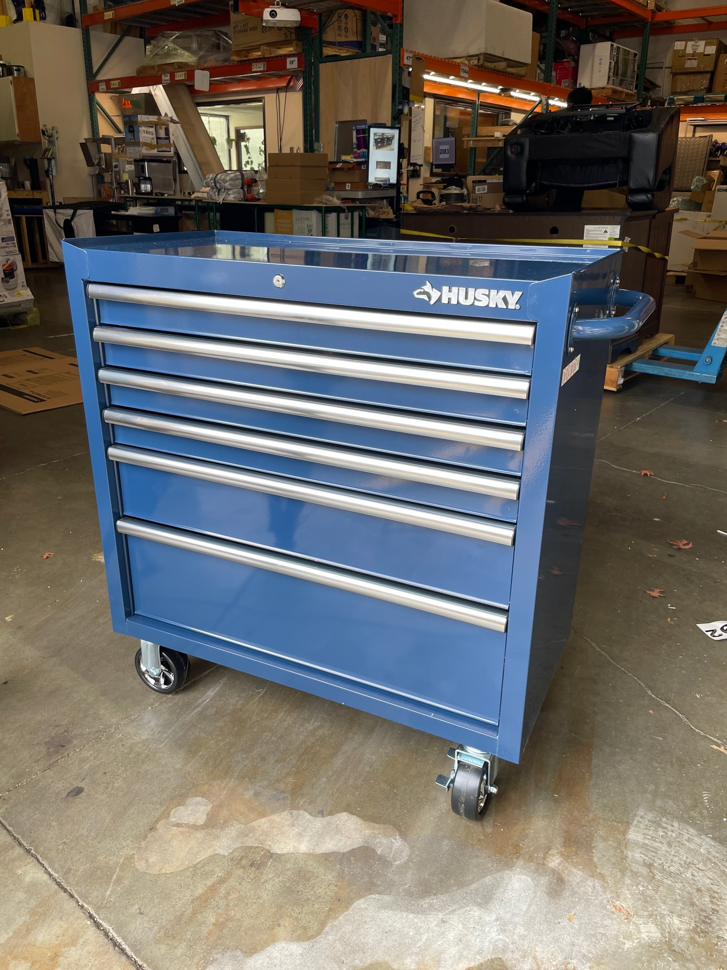 NEW IN BOX - Husky 36" 6-Drawer Blue Tool Chest - Retail $499