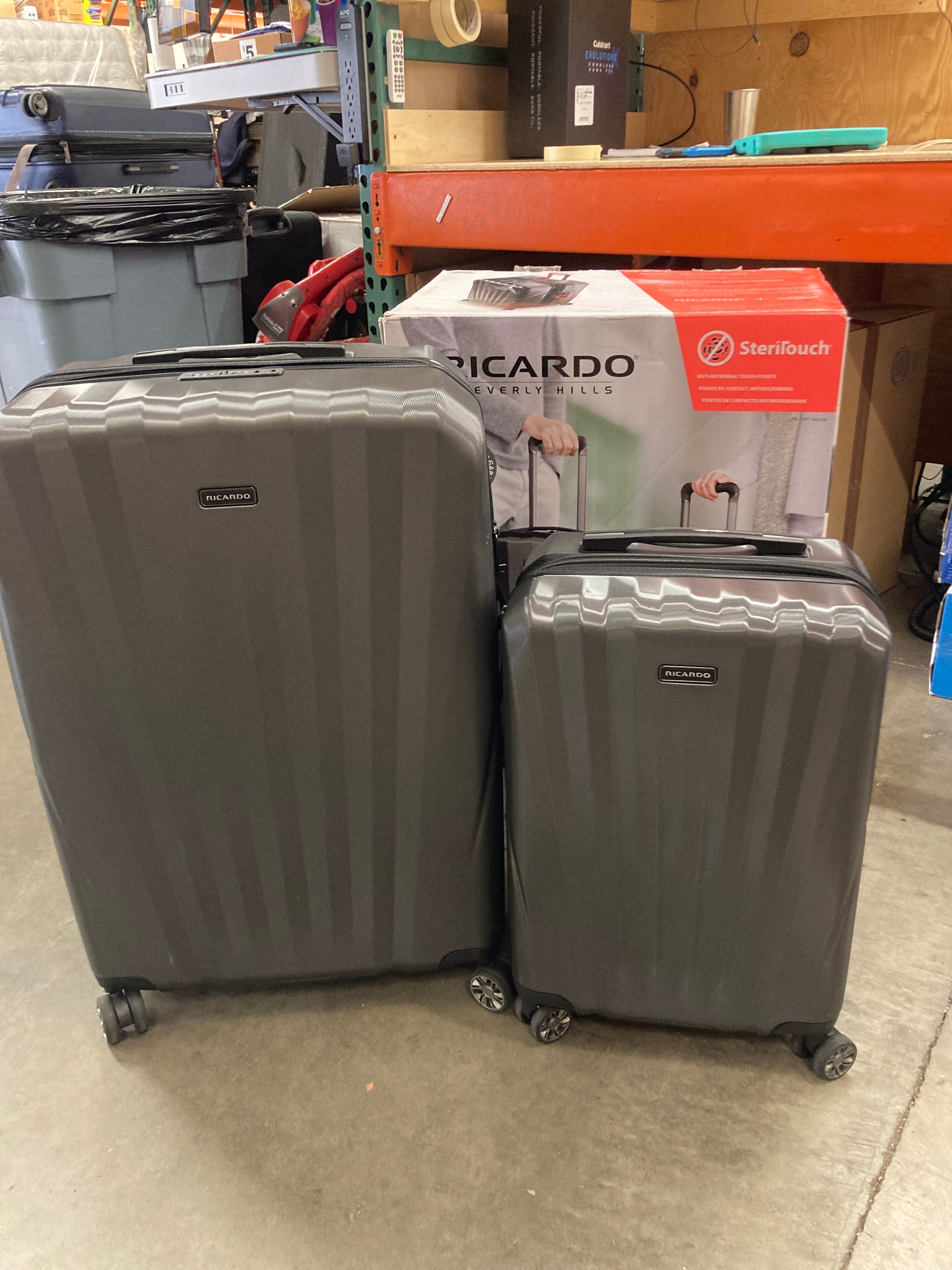 Costco - Ricardo Beverly Hills Windsor 2 Piece Luggage Set Graphite - Retail $179 Default Title