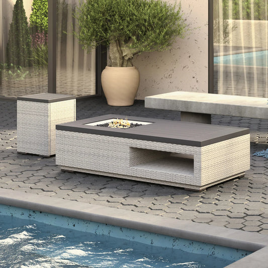 Saesin Fire Table with External Tank Storage - Retail $999