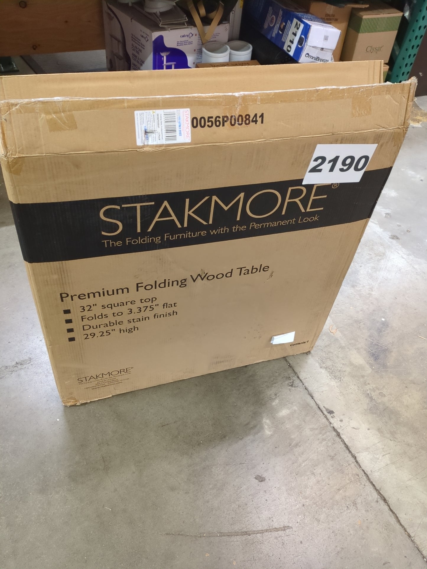 Costco - Stakmore 32" Wood Folding Table - Retail $99