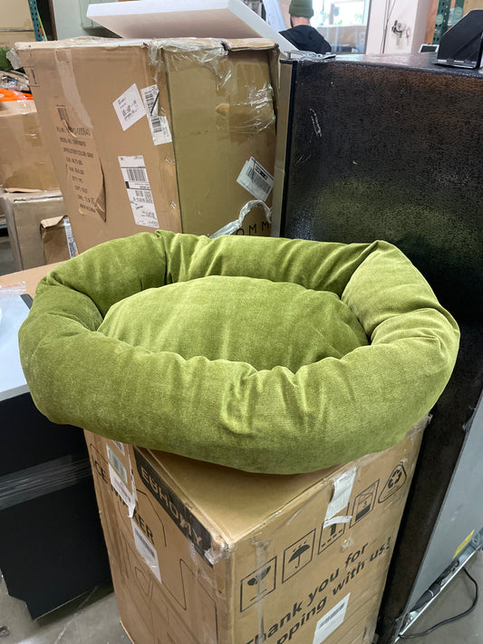 24 inch Fern Villa Collection Micro Velvet Bagel Dog Bed By Majestic Pet Products - Retail $31