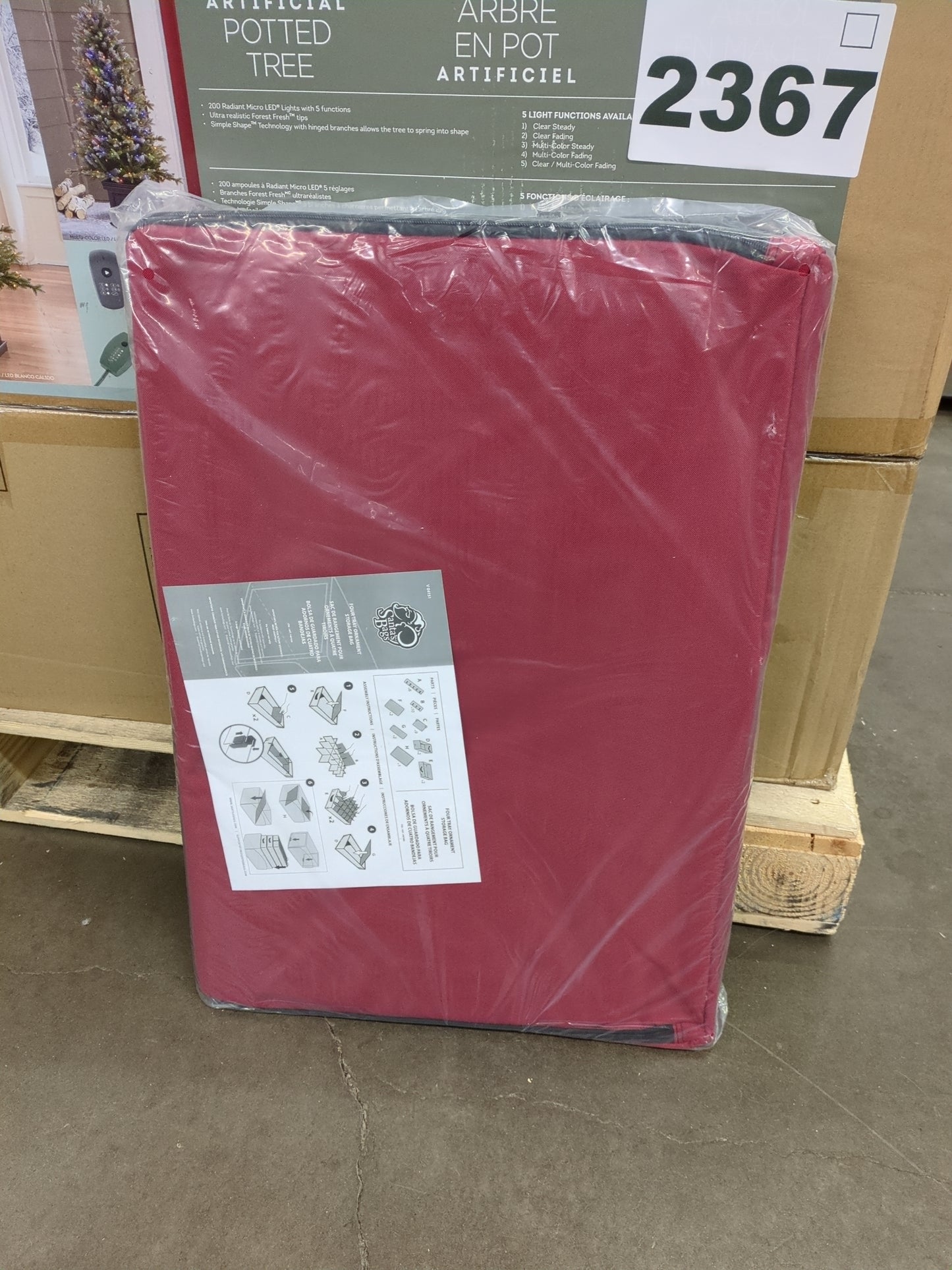 Costco - 4 Tray, 62 Christmas Ornament Storage Bag - Retail $64