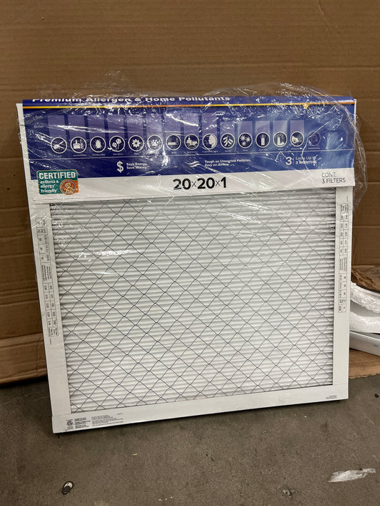 3M Filtrete 2200 Series Ultra Allergen Air Filter, 20" x 20", 3 ct - Retail