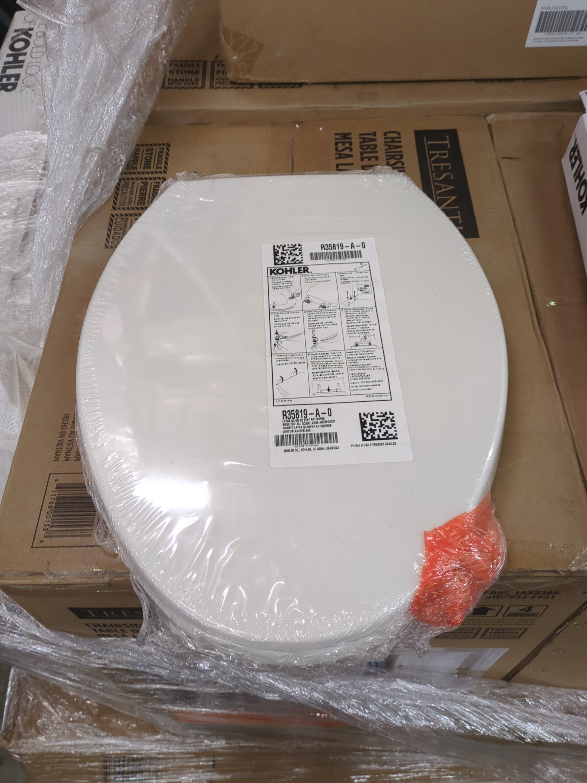 NEW - Kohler Layne Quiet-close Elongated Antimicrobial Toilet Seat - Retail $29