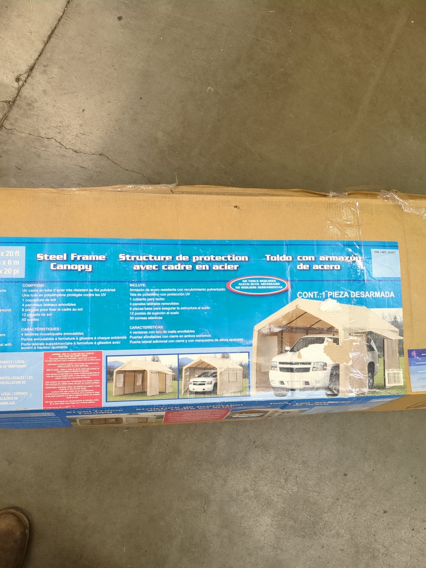 Costco - 10' X 20' Steel Frame Canopy - Retail $389