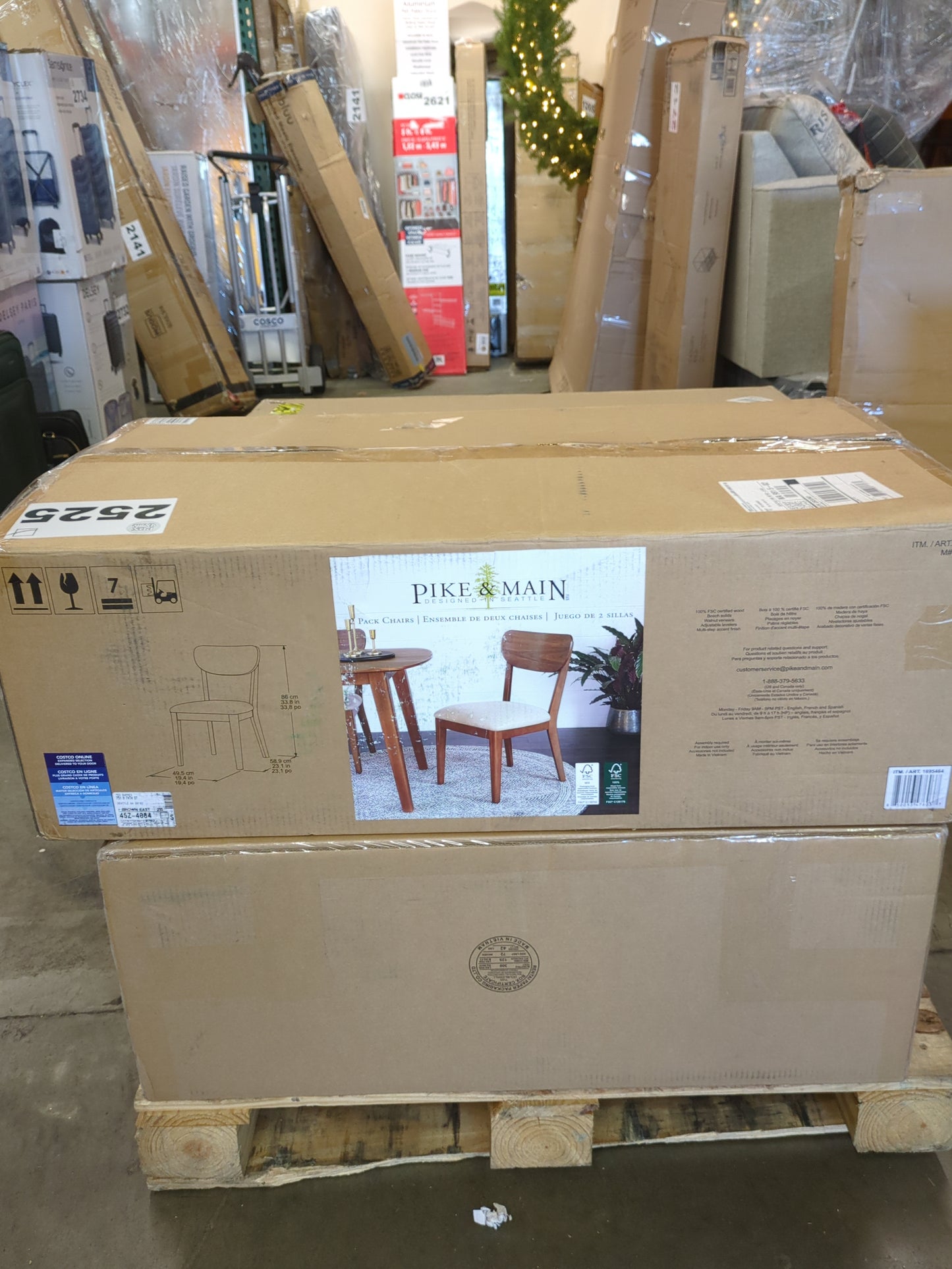 Costco - Point Reyes Dining Chair, 2-pack - Retail $269