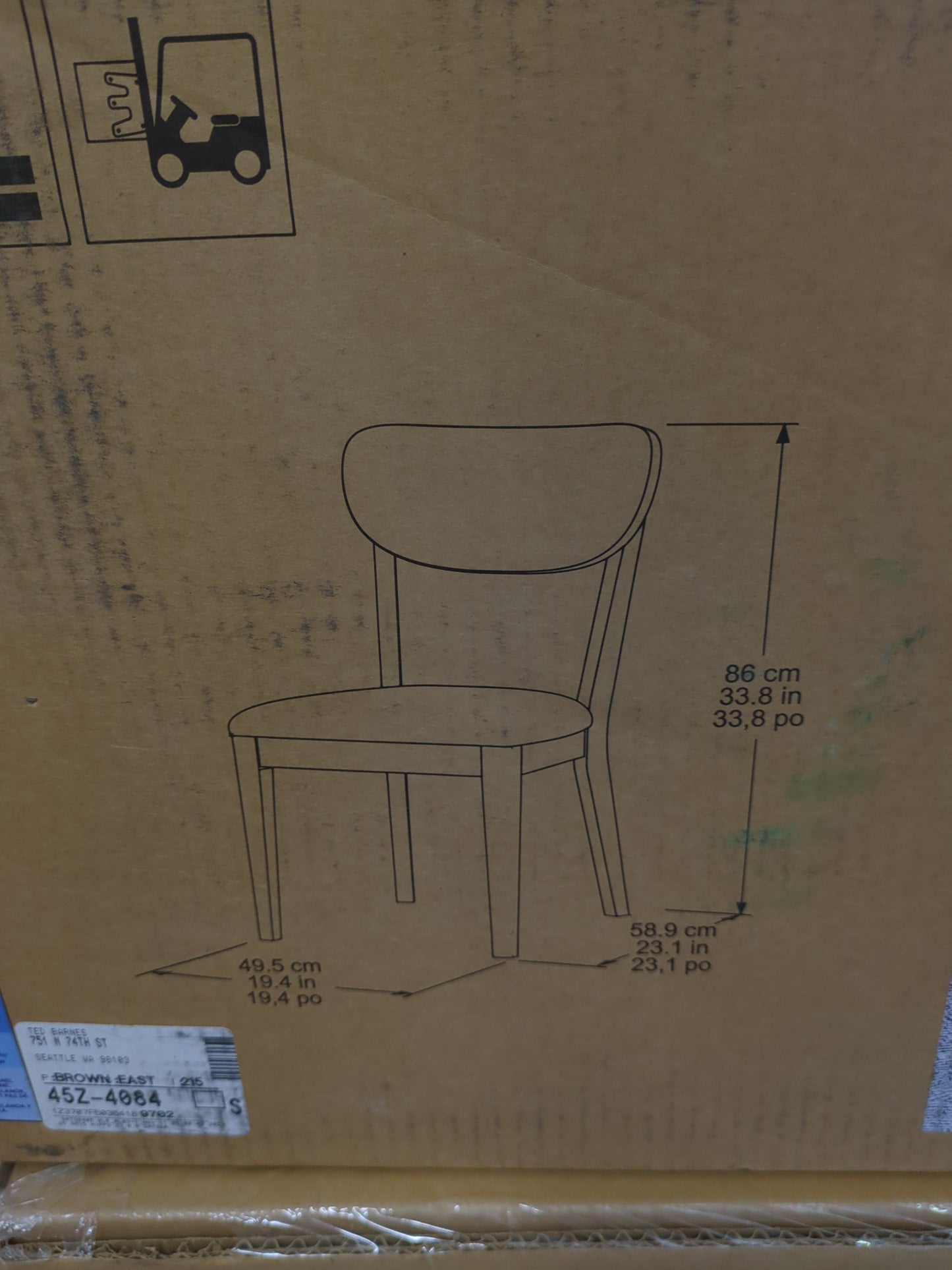 Costco - Point Reyes Dining Chair, 2-pack - Retail $269