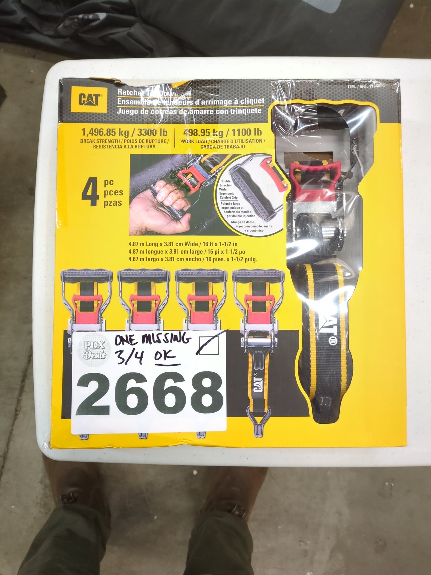 Costco - CAT Ratchet Straps 4-pack - Retail $44