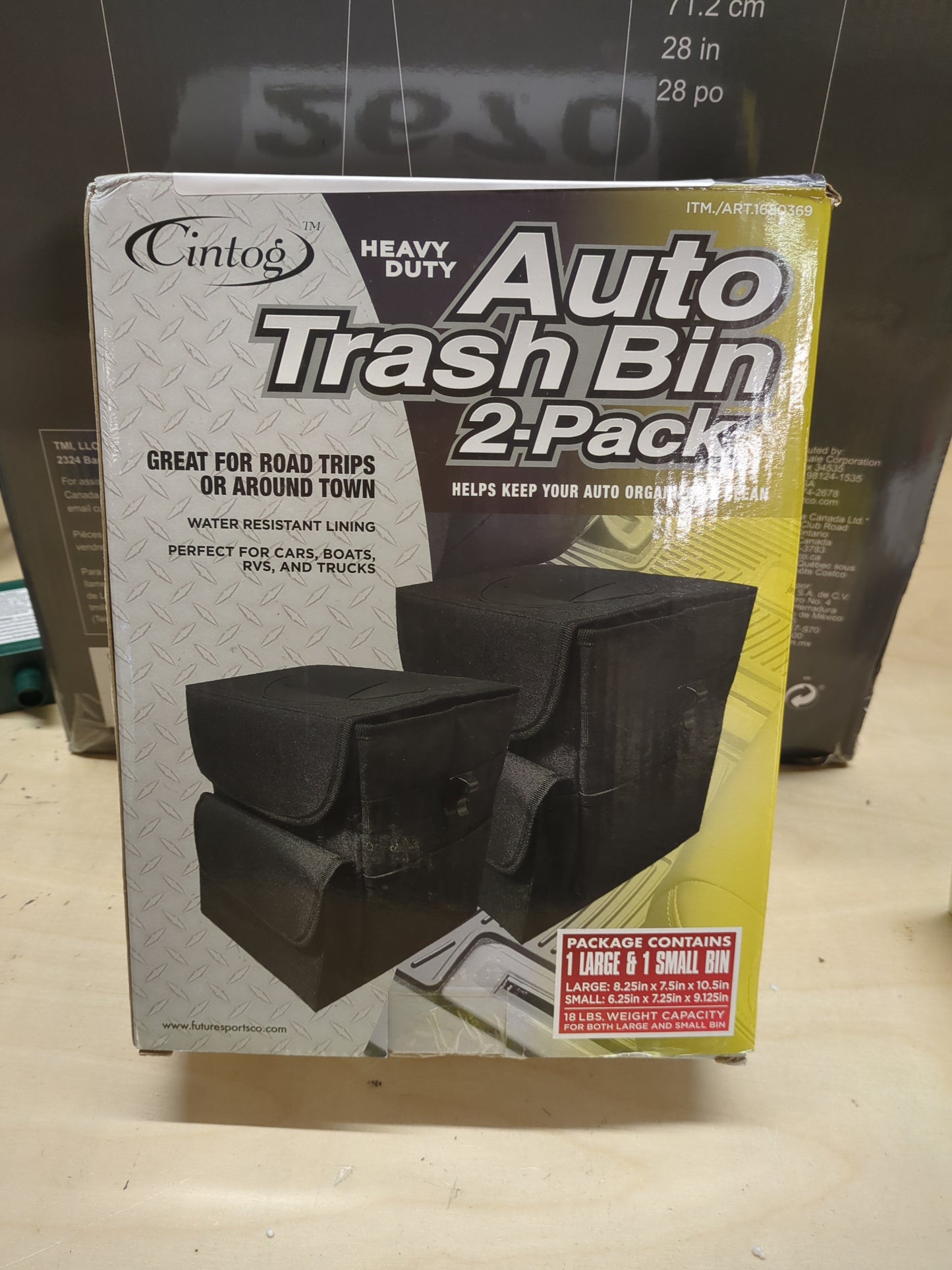 Costco - Auto Trash Bin Set, 2-Pack - Retail $19