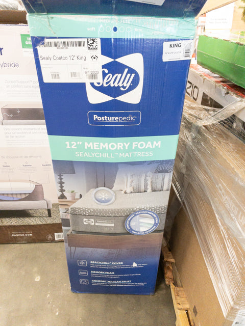 NEW - Costco - Sealy Posturepedic 12" Memory Foam Mattress - Retail $799