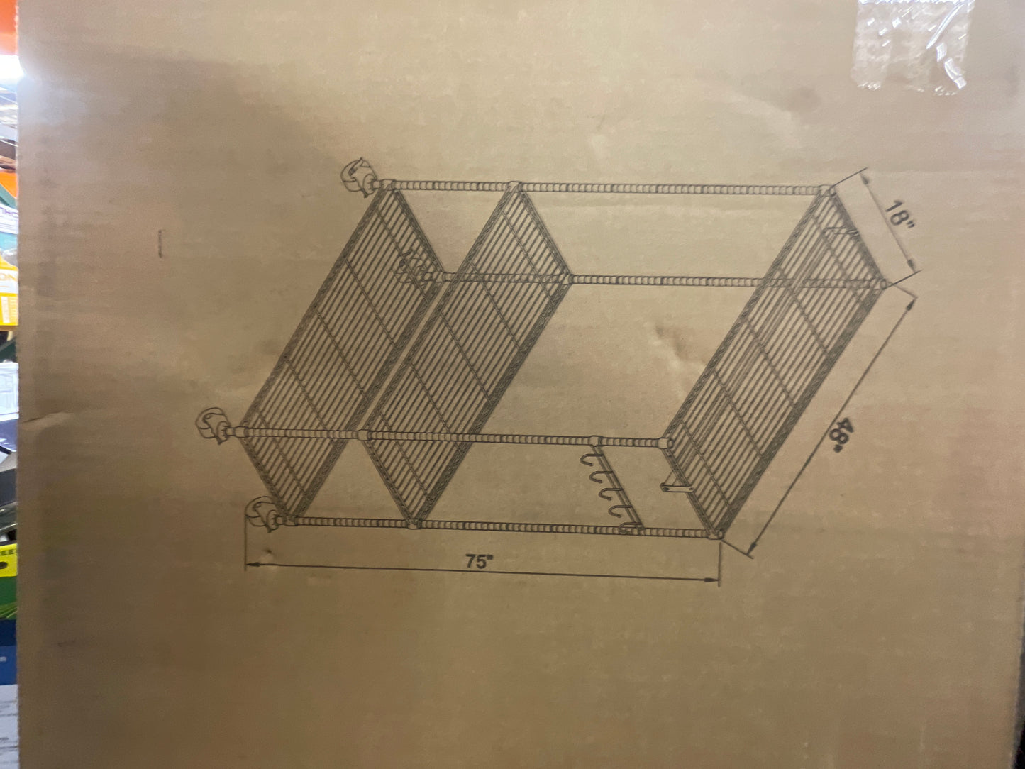 Alera Wire Garment Rack with Casters 48" x 18" x 75" NSF - Retail $139