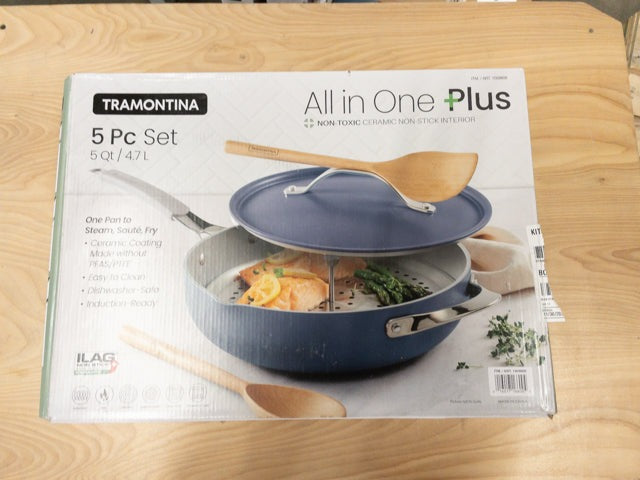 Tramontina 5-Quarter All in One Pan Set - Retail $49