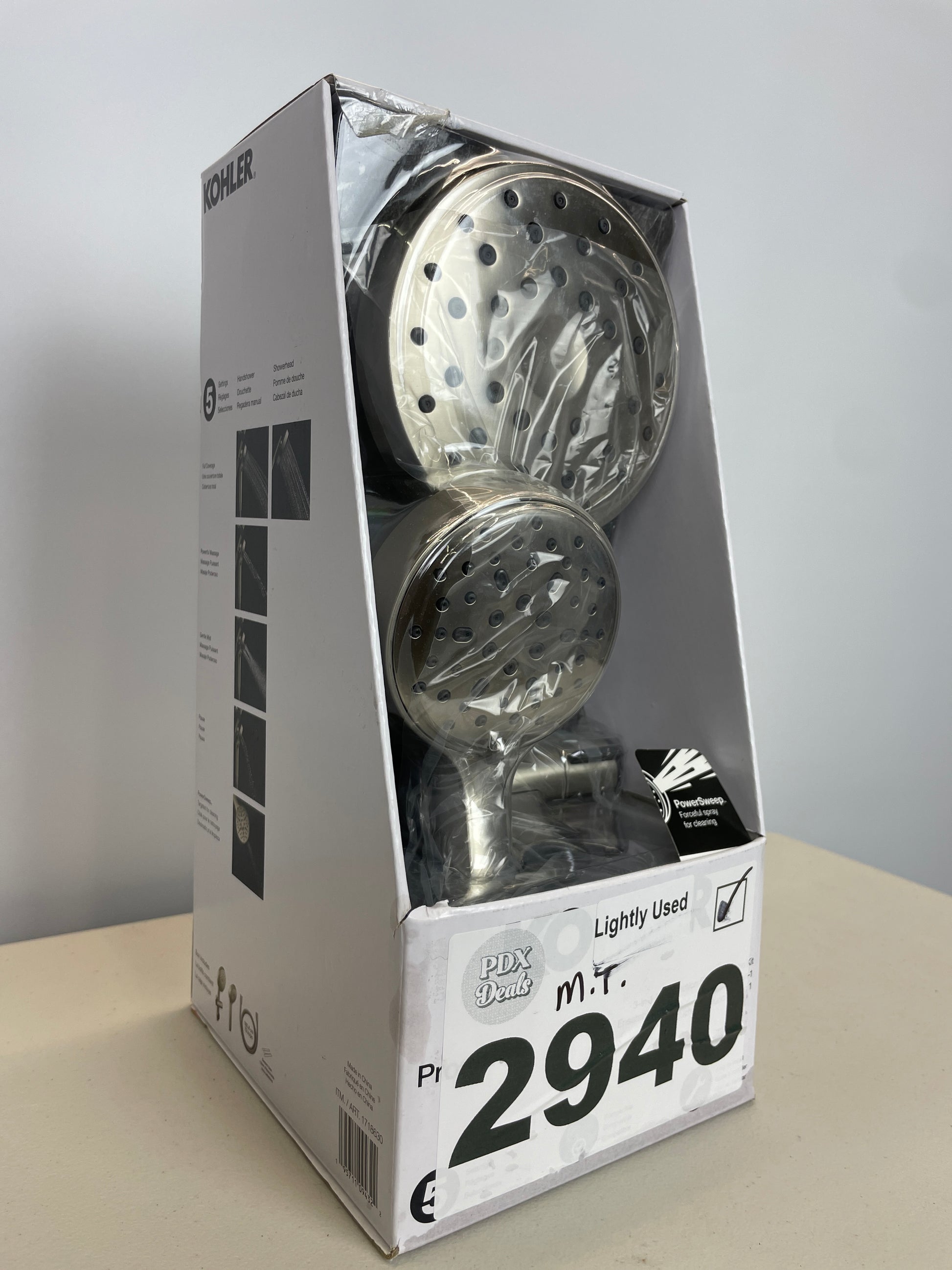 Costco - Kohler Prone 3-in-1 Multifunction Shower Head with PowerSweep - Retail $89