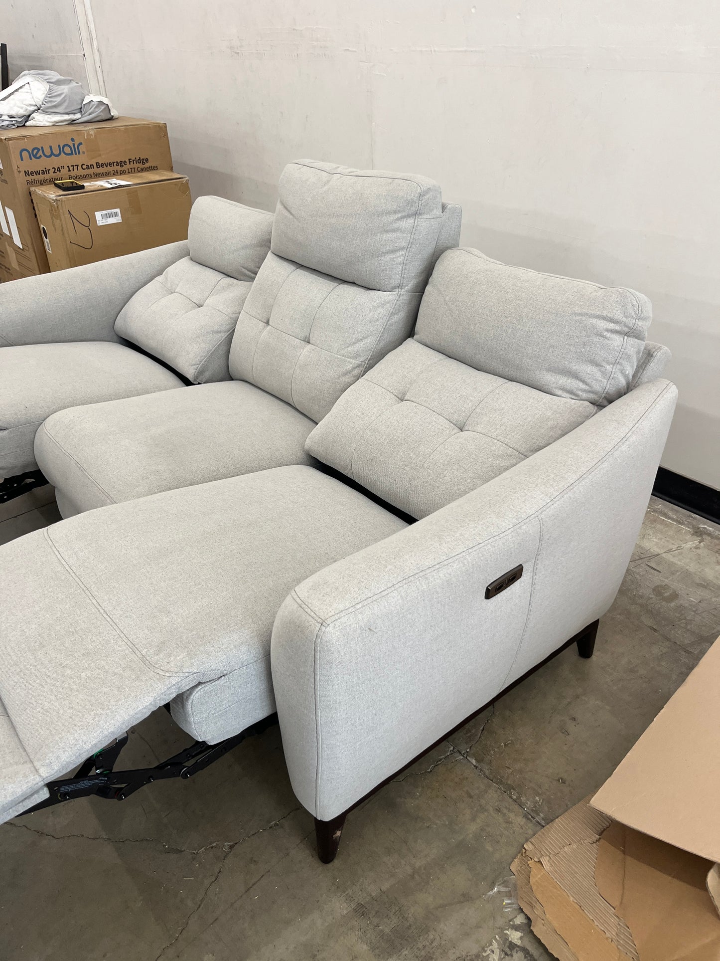 Costco - Alpendale Fabric Power Reclining Sofa with Power Headrests - Retail $1199