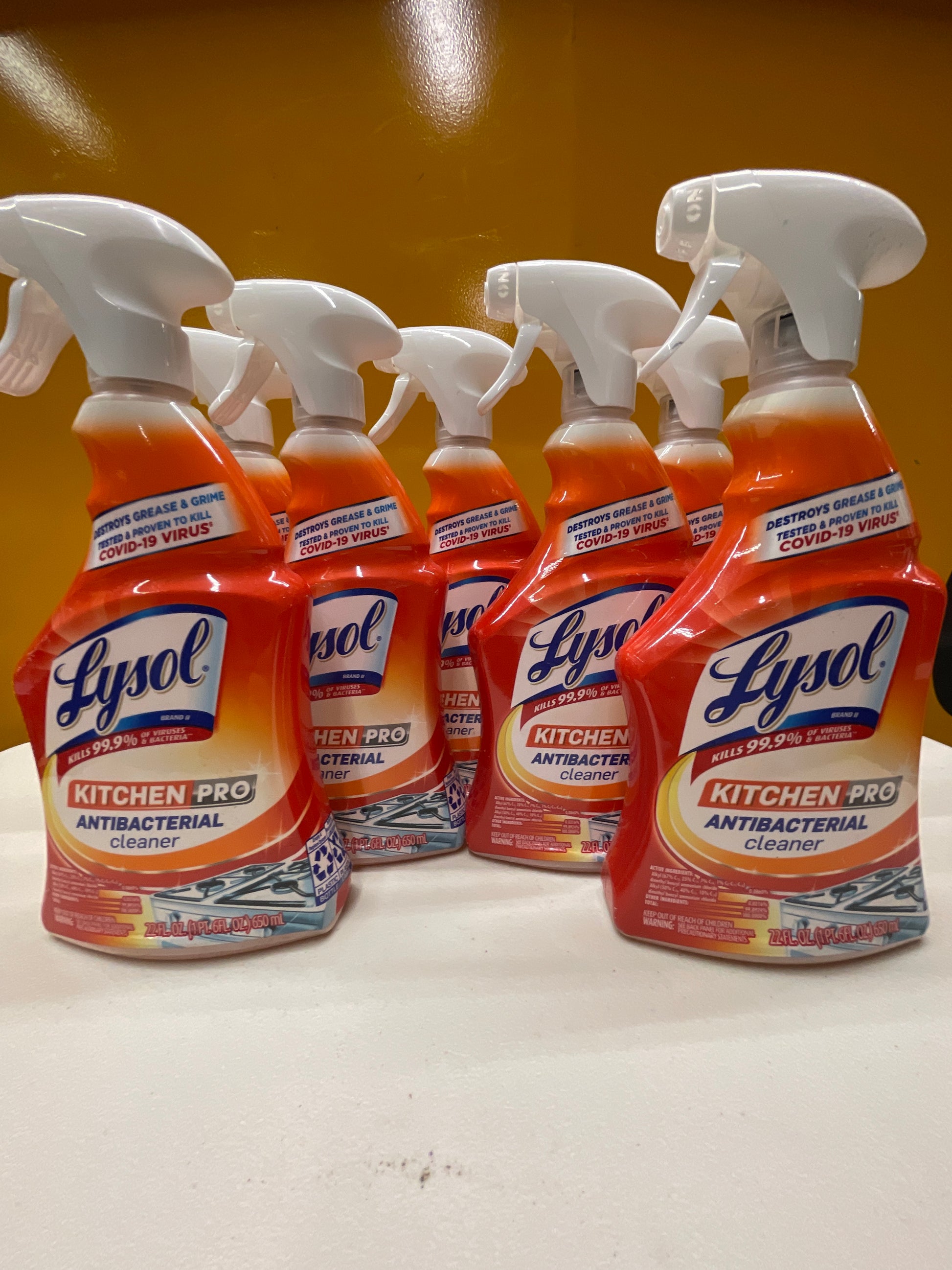 Lysol® Kitchen Pro Antibacterial Cleaner, 22-oz. Spray Bottle (RAC79556EA) - Retail $6