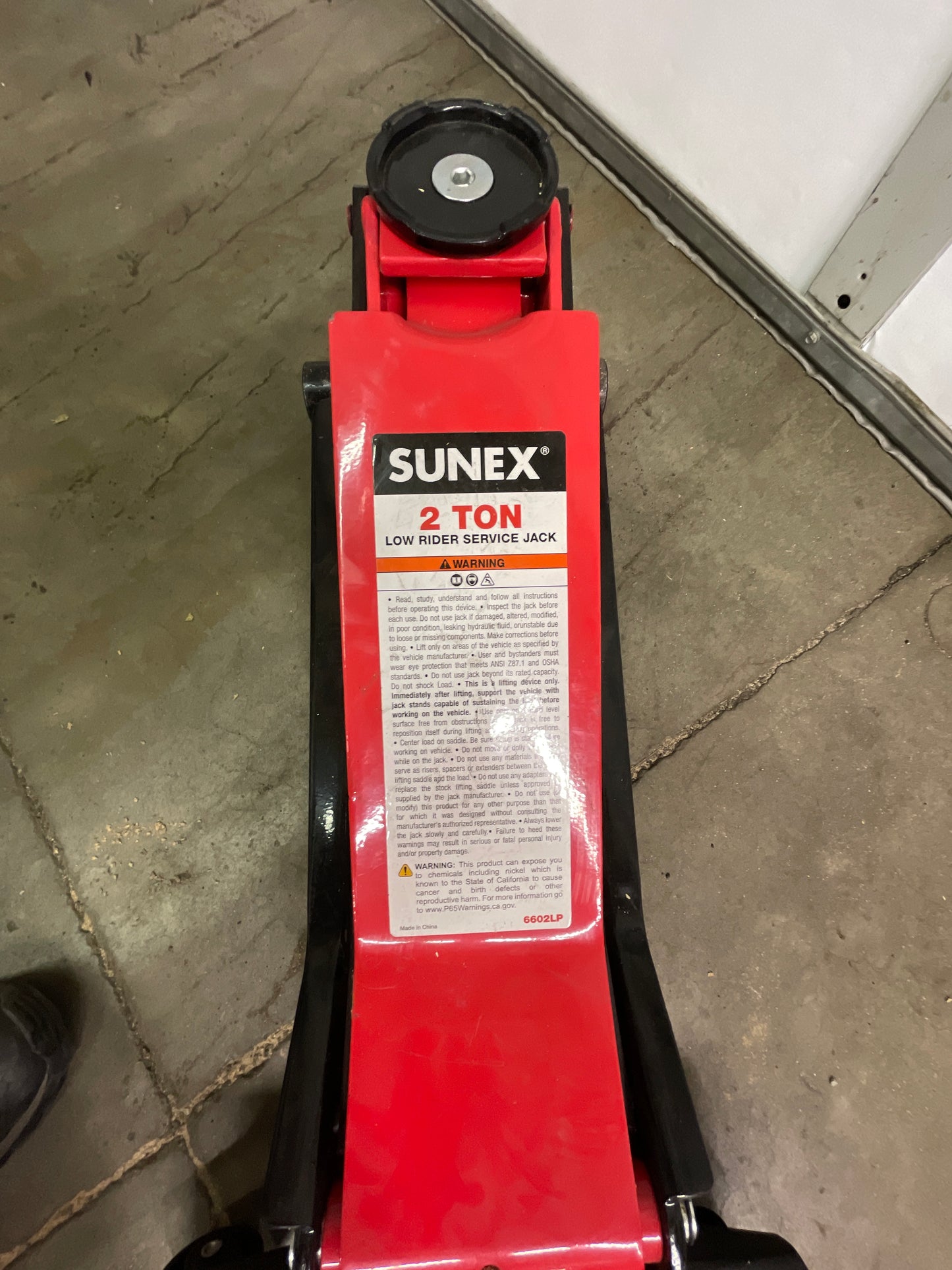 Sunex 6602LP 2 Ton Low Rider Steel Service Jack - Retail $273