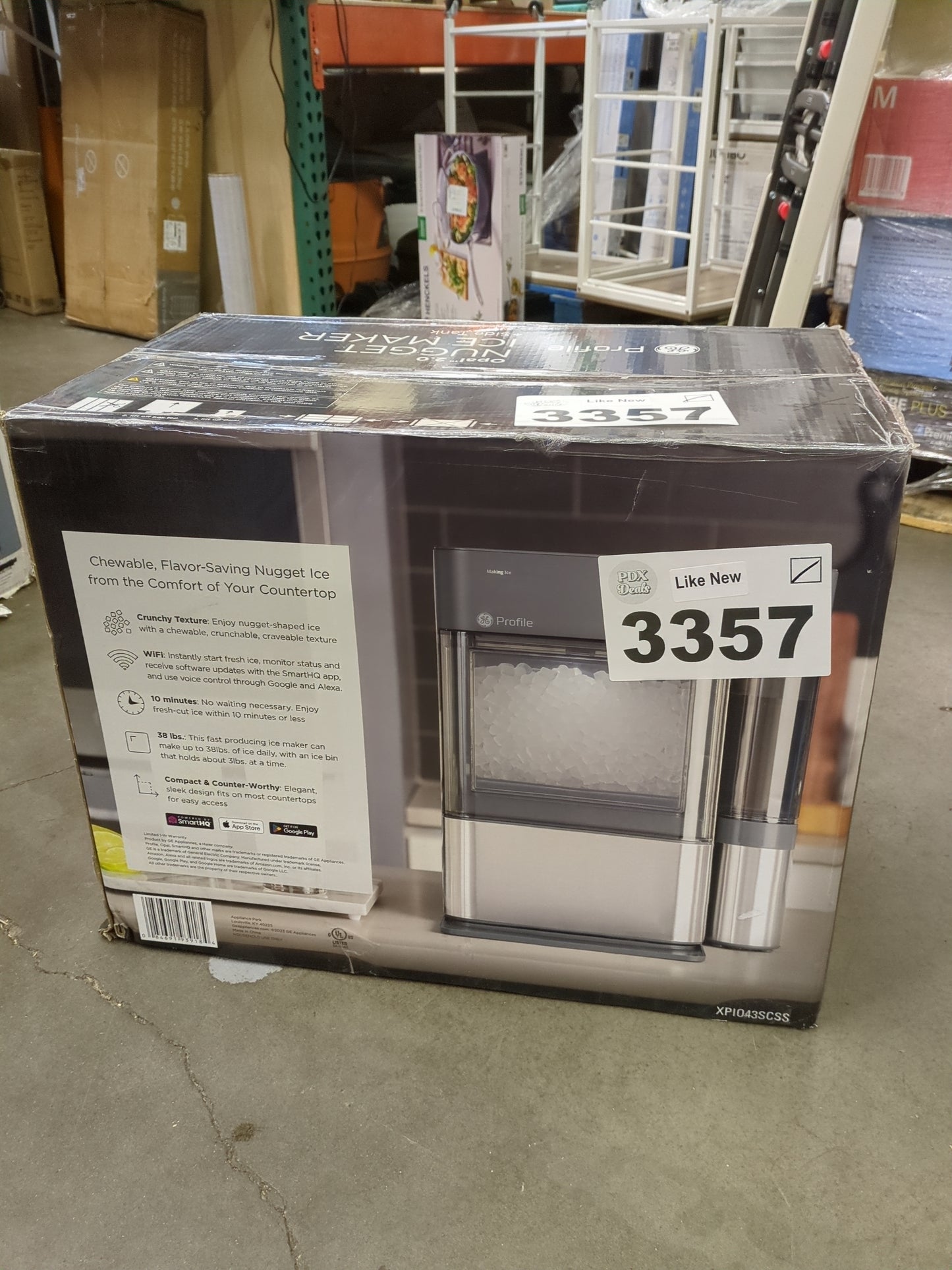 NEW - GE Profile Opal 2.0 Nugget Ice Maker with Side Tank - Retail $599