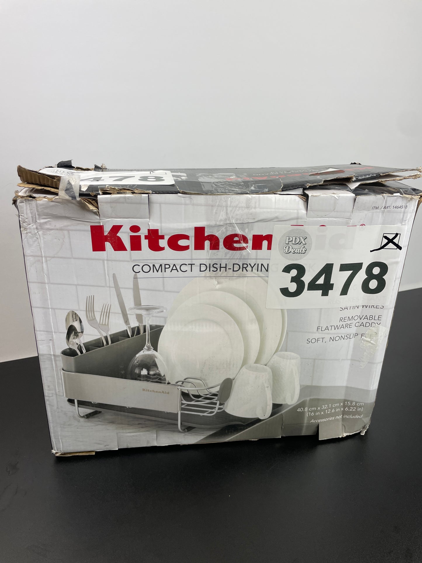 NEW - KitchenAid Compact Dish-Drying Rack - Retail $29