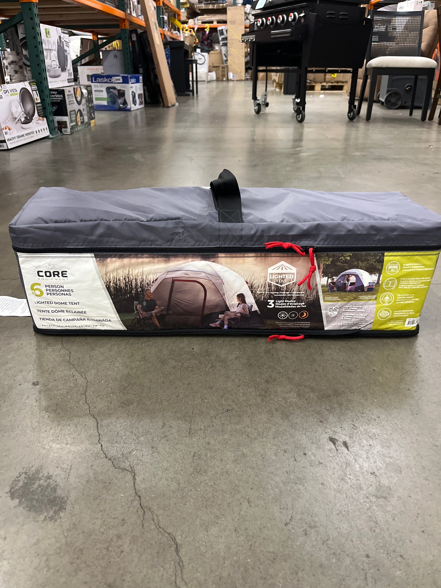 NEW - CORE 6-person Lighted Dome Tent - Retail $99